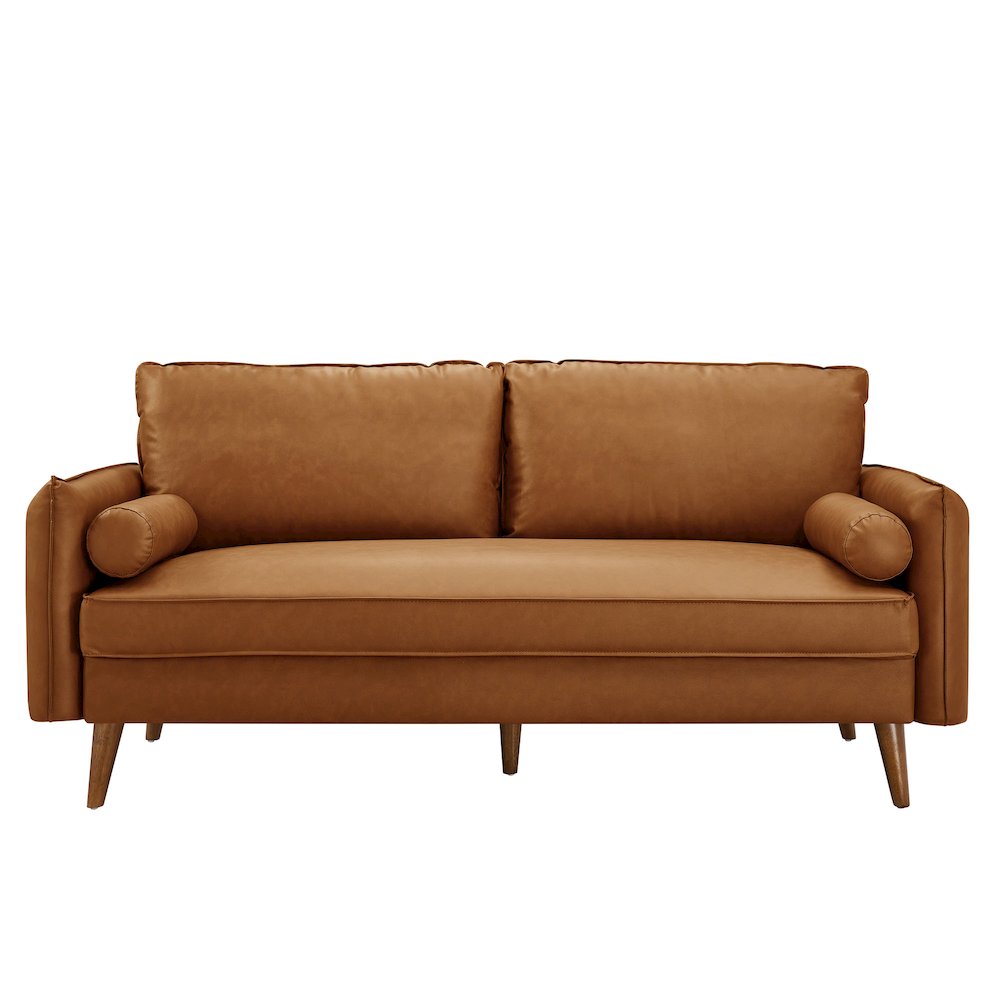 Revive Upholstered Vegan Leather Sofa. Picture 6
