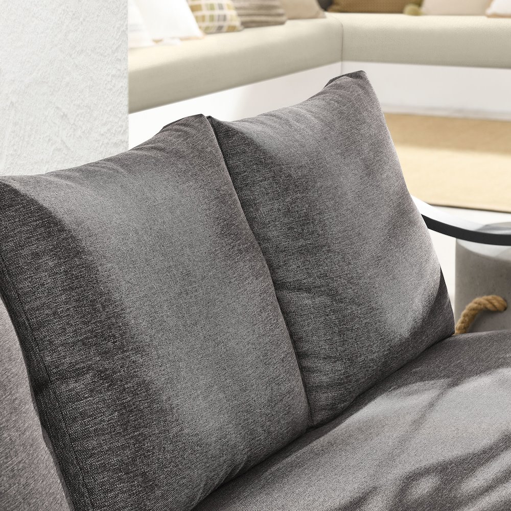 Terrace Outdoor Patio Aluminum Sofa. Picture 9