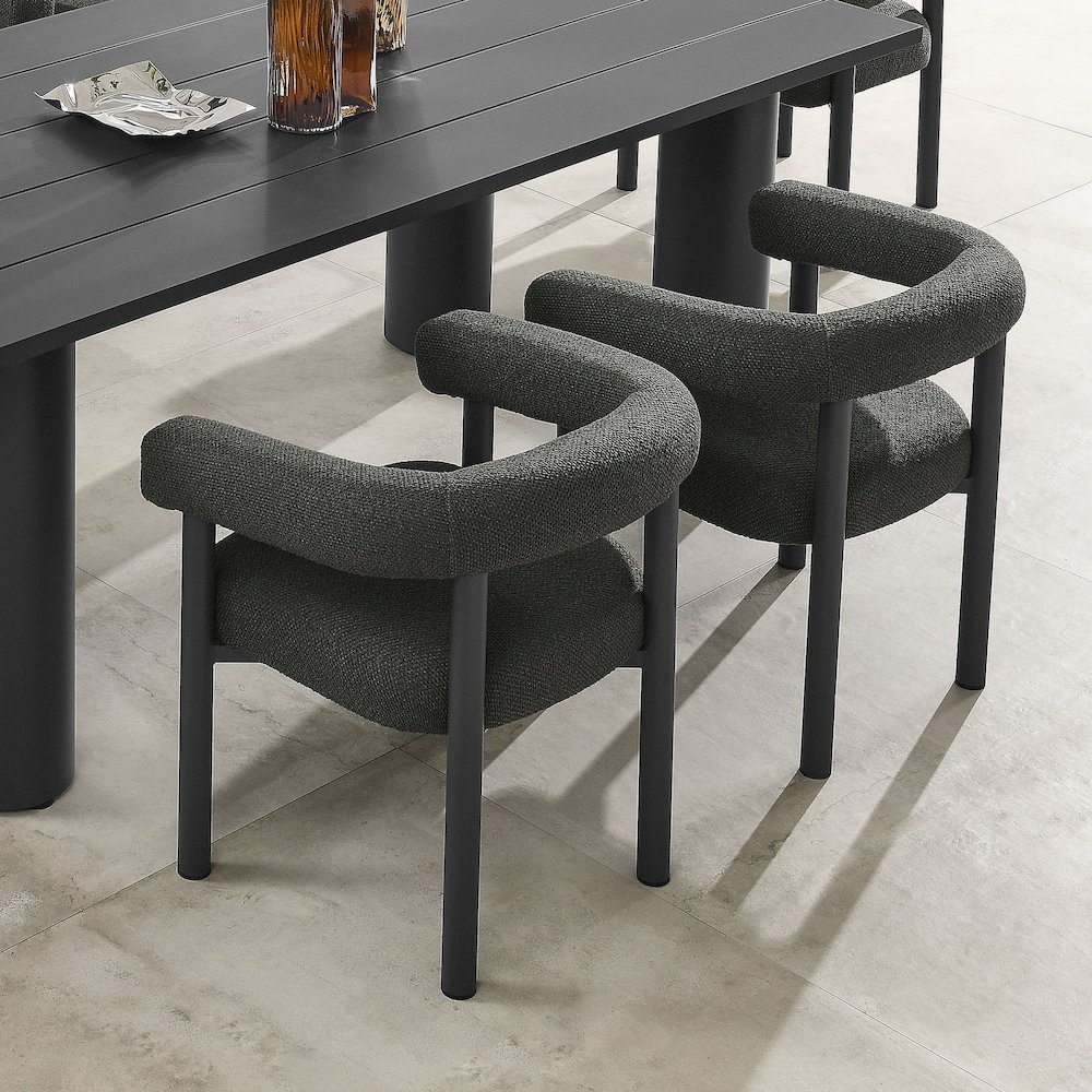 Nautica Outdoor Patio Aluminum Dining Armchairs Set of 2. Picture 9