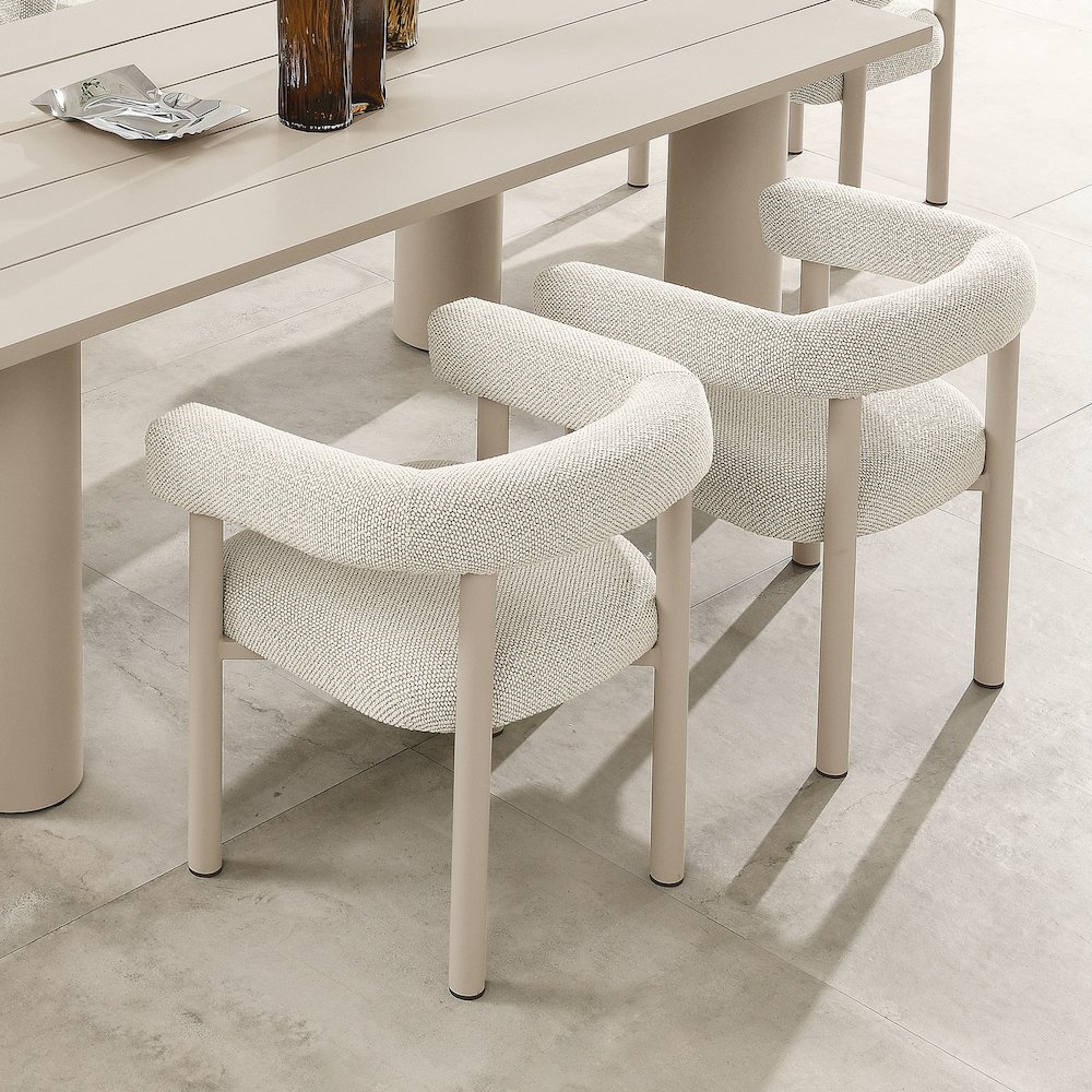 Nautica Outdoor Patio Aluminum Dining Armchairs Set of 2. Picture 9