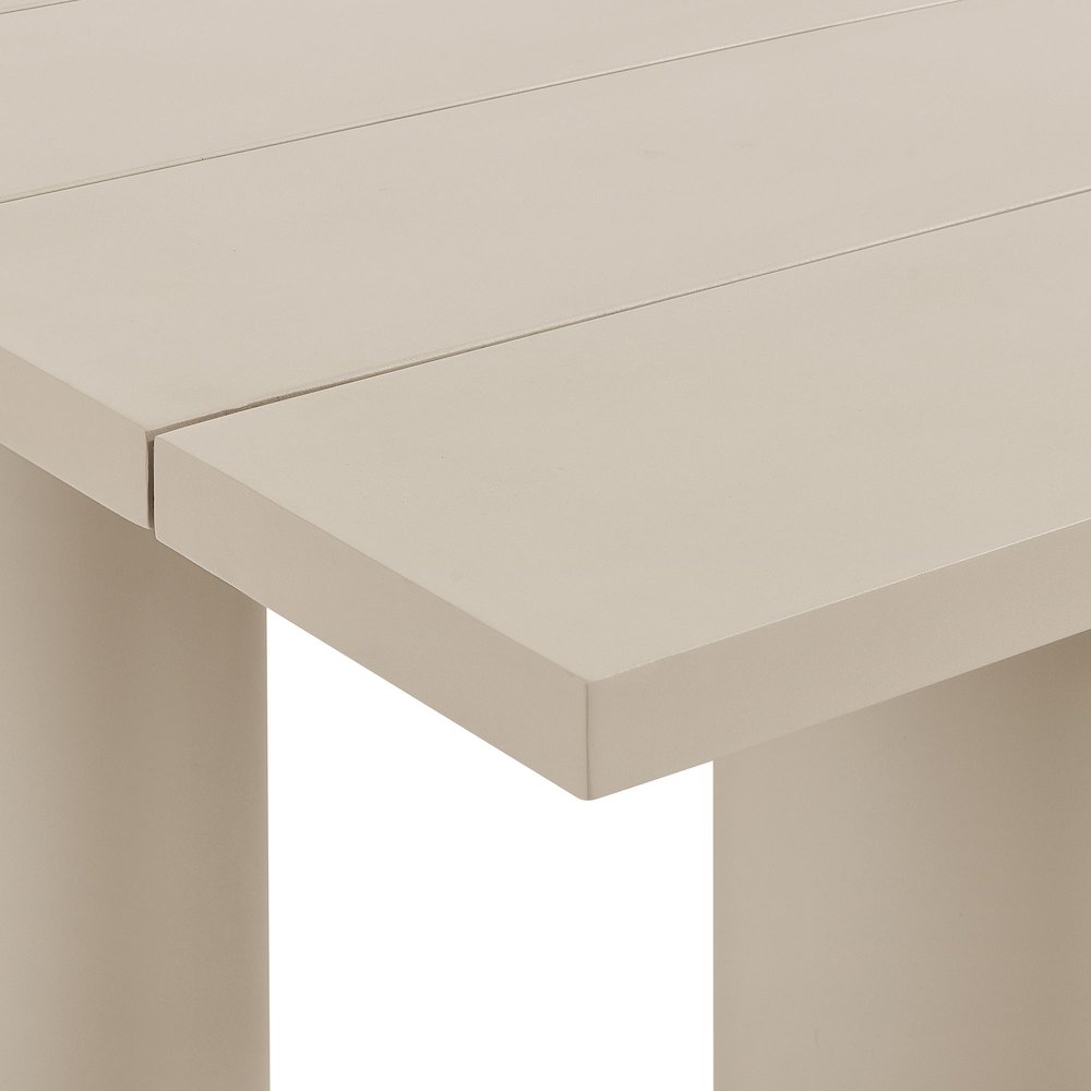 Nautica Outdoor Patio 87" Rectangular Aluminum Dining Table. Picture 7