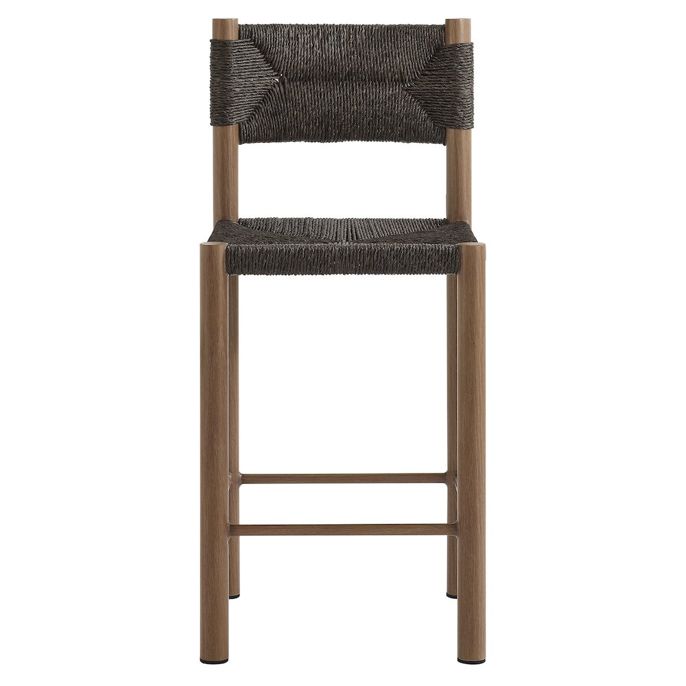 Parkland Outdoor Patio Rattan and Aluminum Counter Stools Set of 2. Picture 7