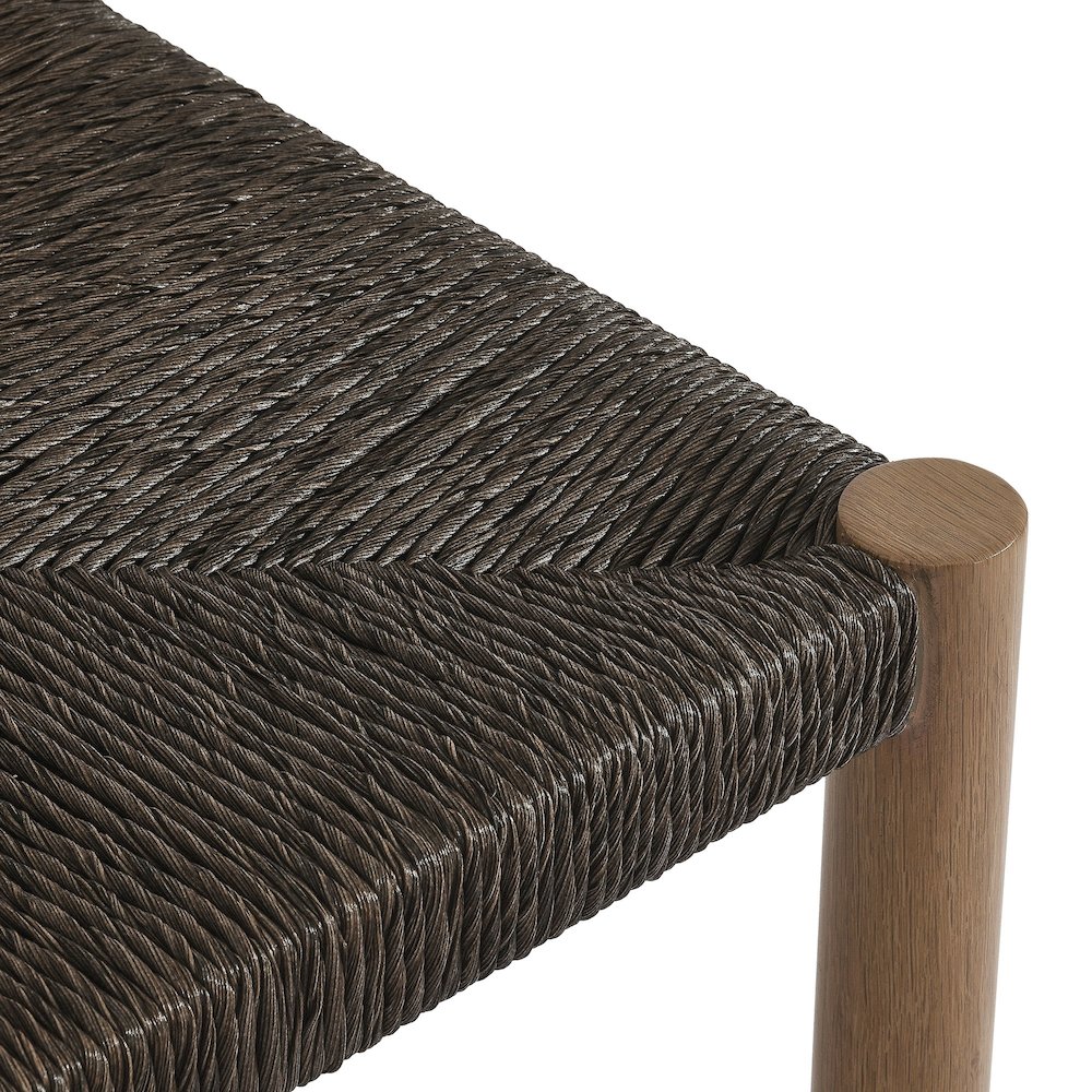 Parkland Outdoor Patio Rattan and Aluminum Counter Stools Set of 2. Picture 8