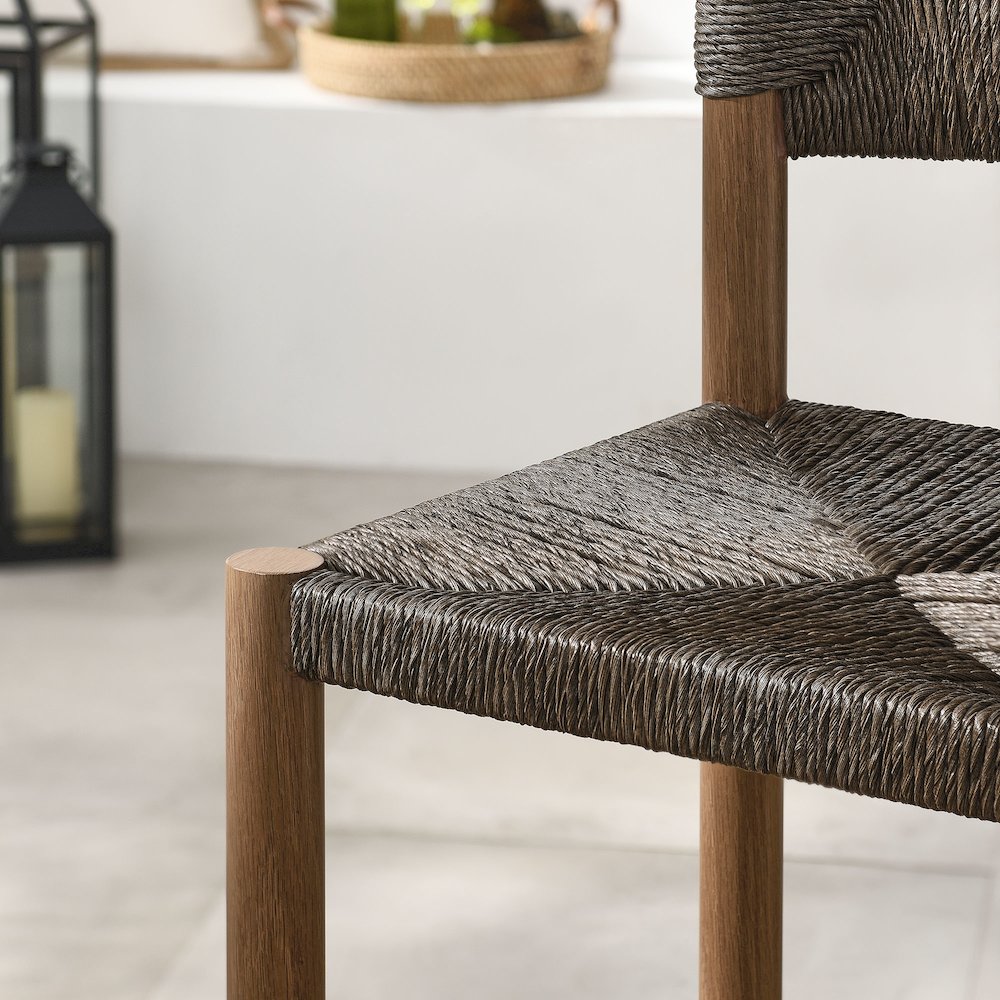 Parkland Outdoor Patio Rattan and Aluminum Counter Stools Set of 2. Picture 11