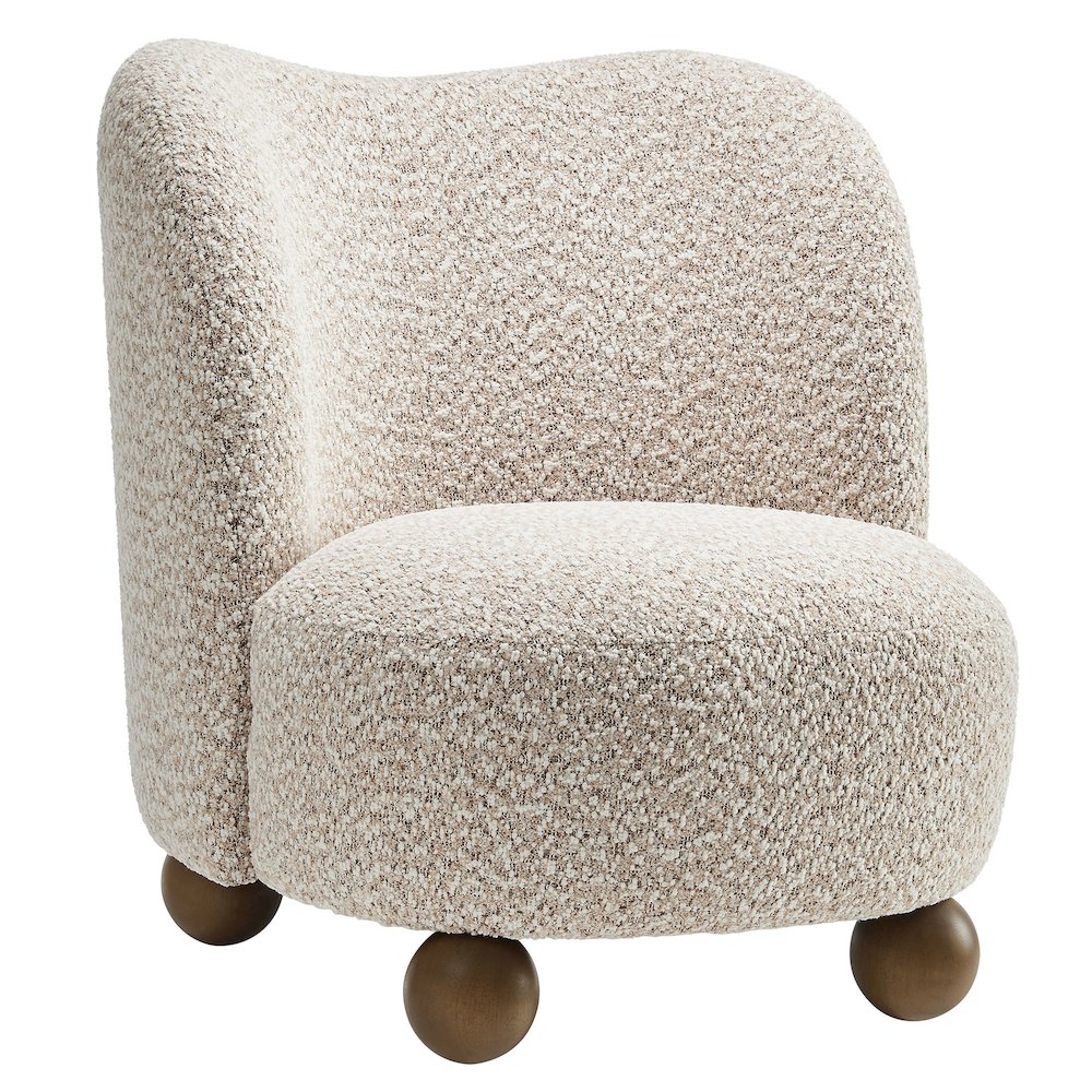 Monroe Boucle Fabric Accent Chair. Picture 1