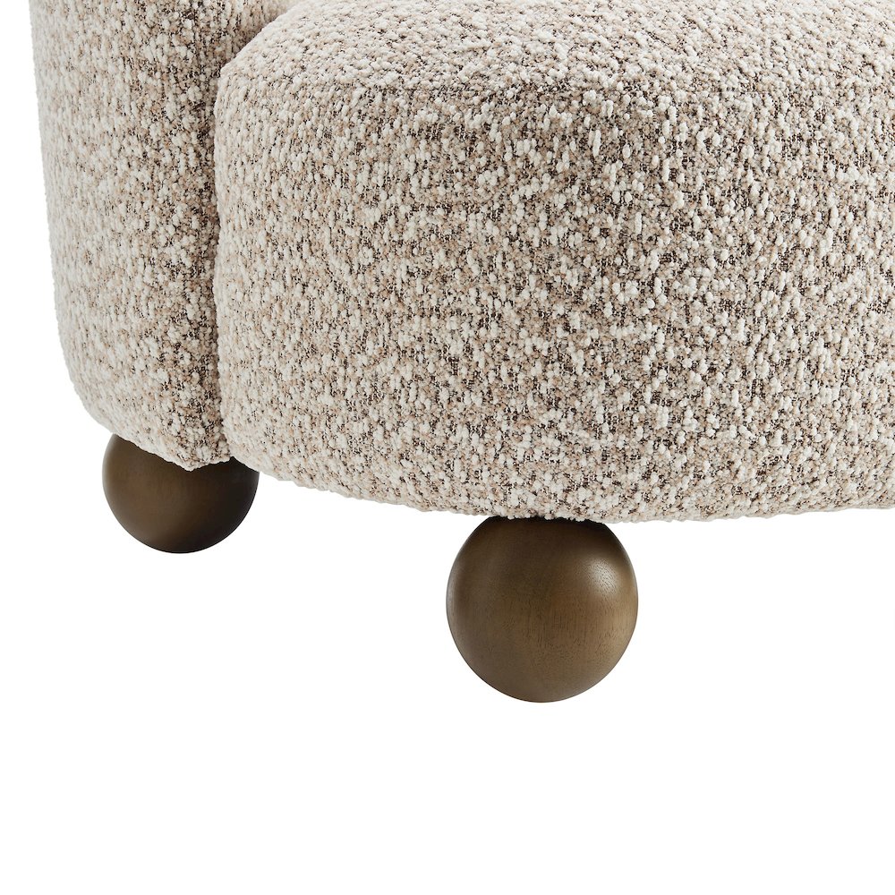 Monroe Boucle Fabric Accent Chair. Picture 7
