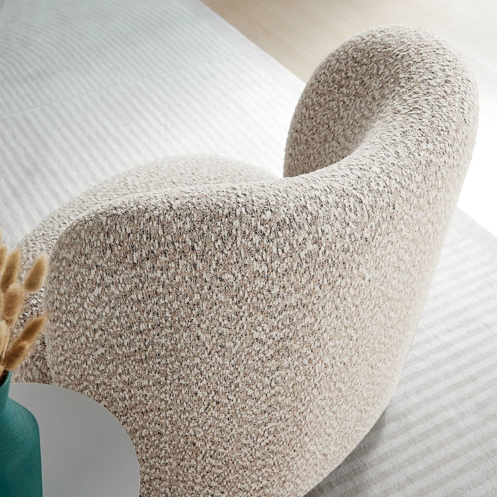 Monroe Boucle Fabric Accent Chair. Picture 9