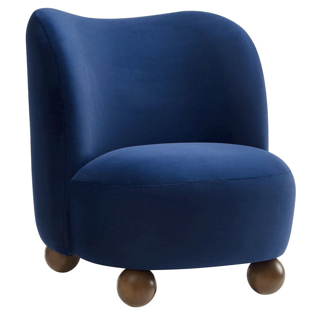 Monroe Performance Velvet Accent Chair. Picture 1
