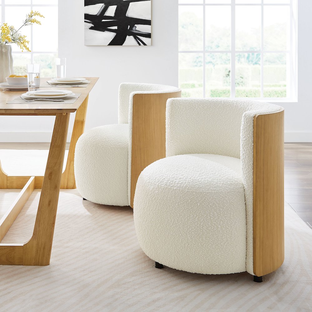 Solis Boucle Accent Chair. Picture 9