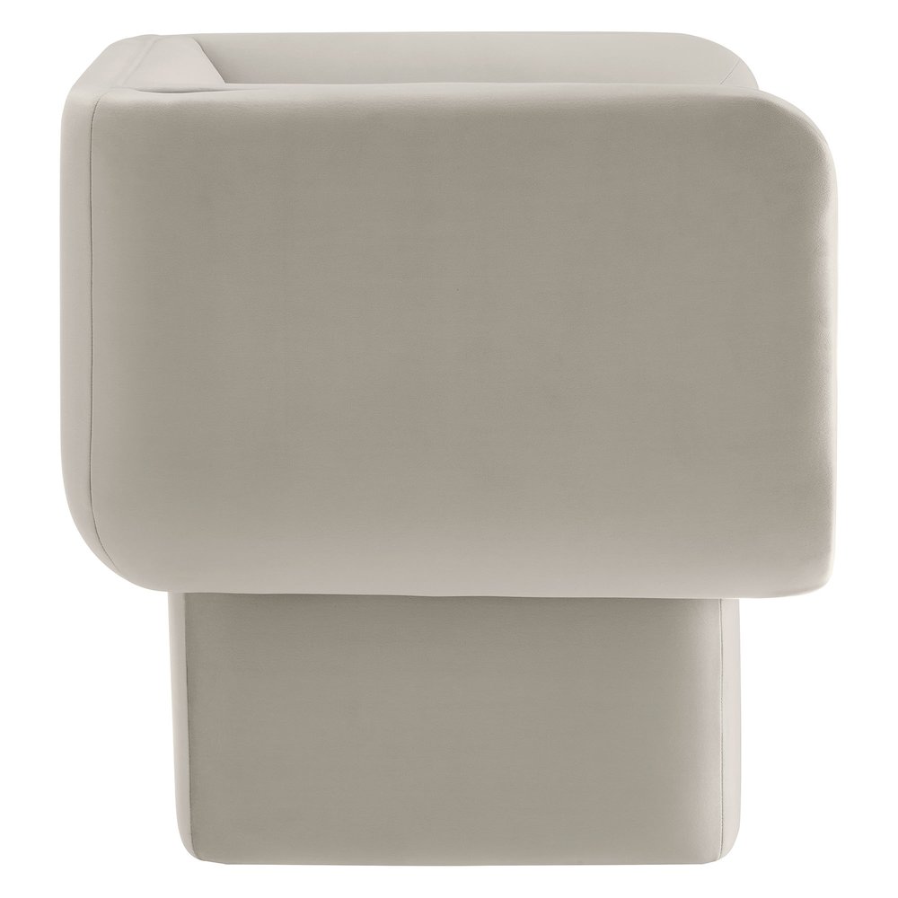 Tate Performance Velvet Accent Chair. Picture 4