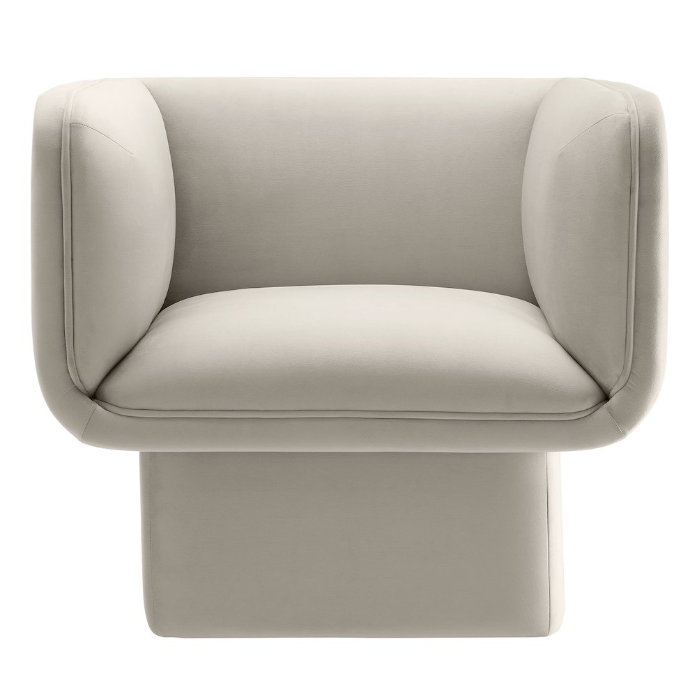 Tate Performance Velvet Accent Chair. Picture 6