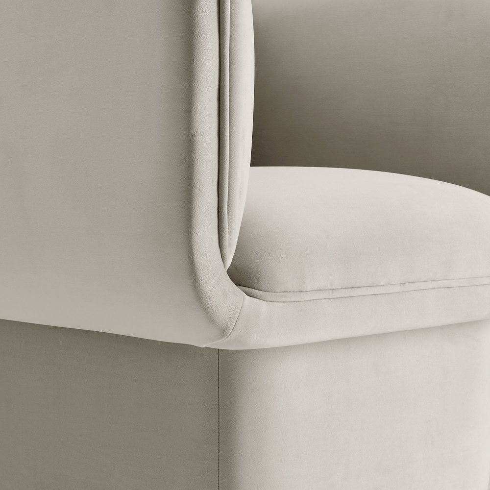 Tate Performance Velvet Accent Chair. Picture 7