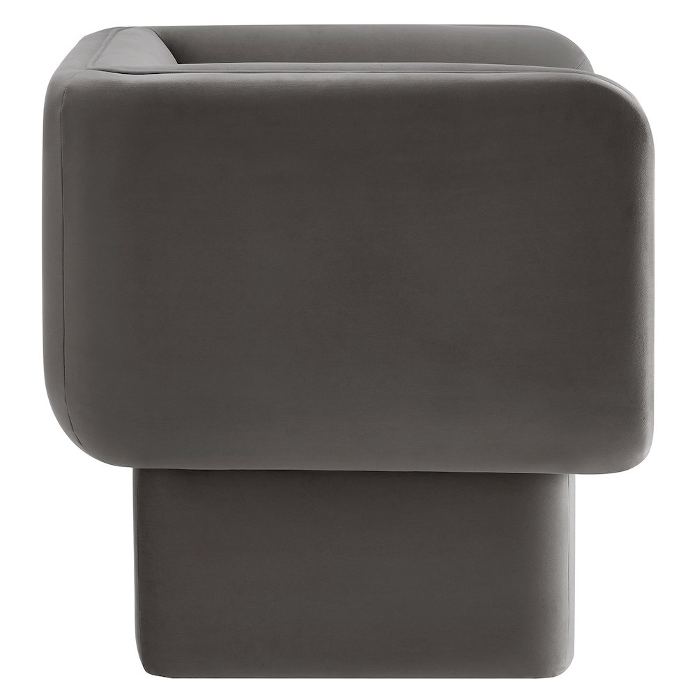 Tate Performance Velvet Accent Chair. Picture 4