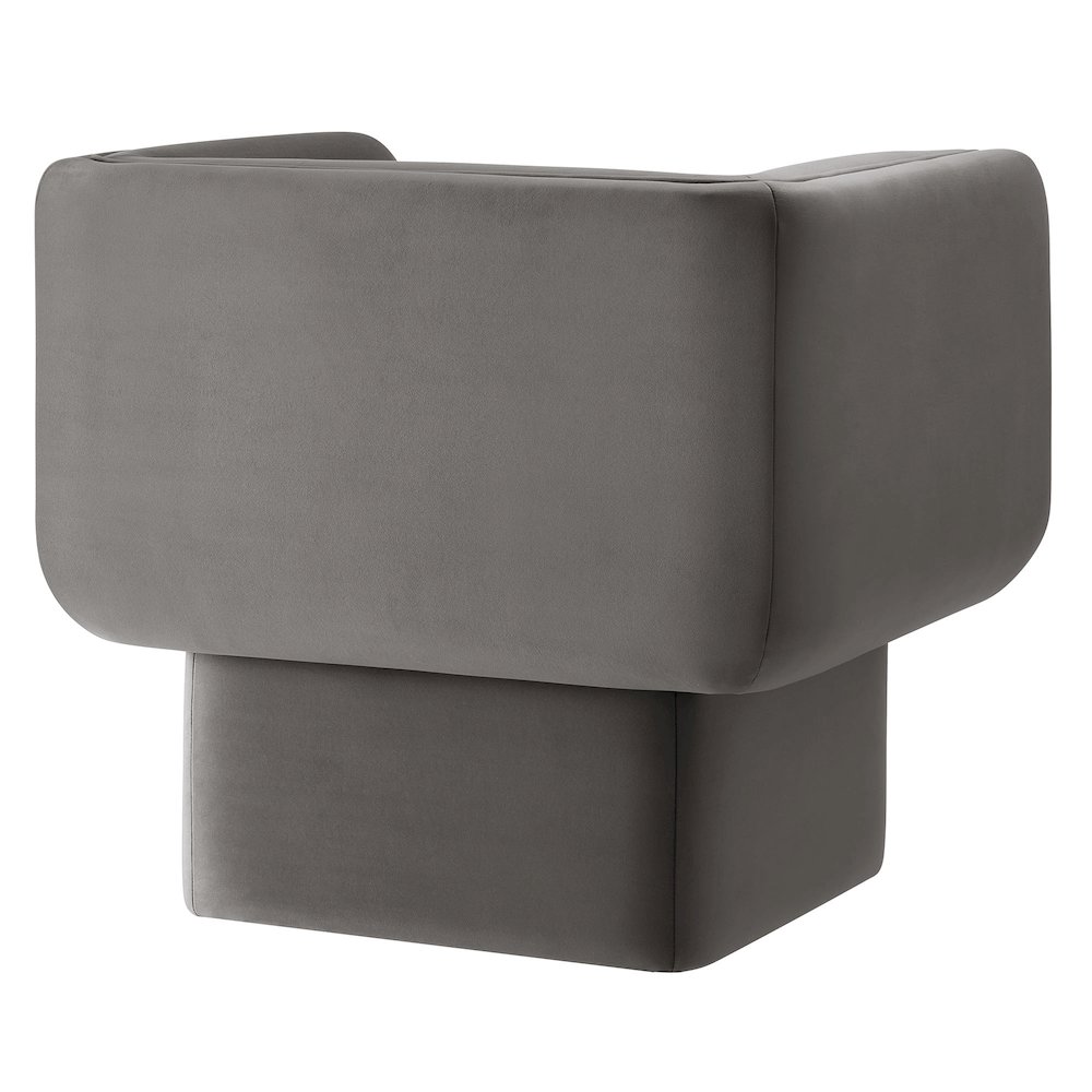 Tate Performance Velvet Accent Chair. Picture 5
