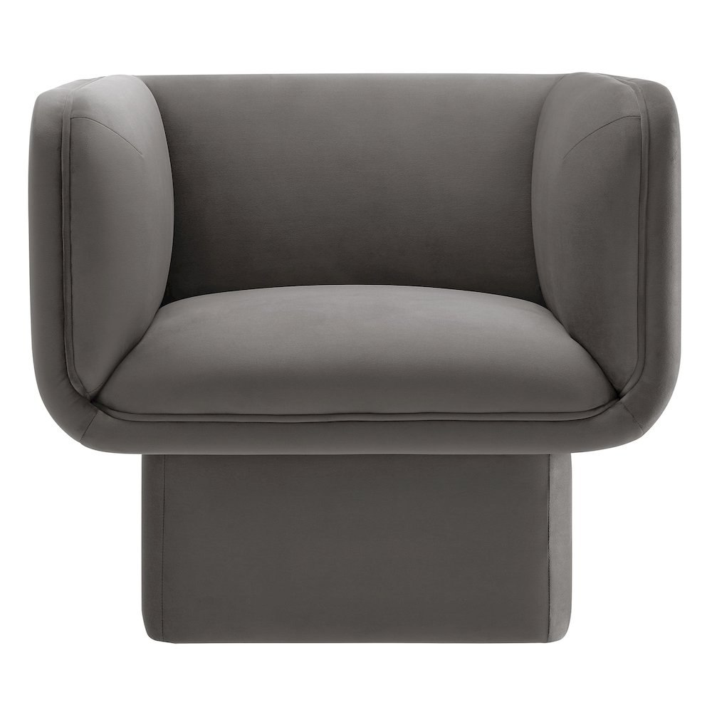 Tate Performance Velvet Accent Chair. Picture 6