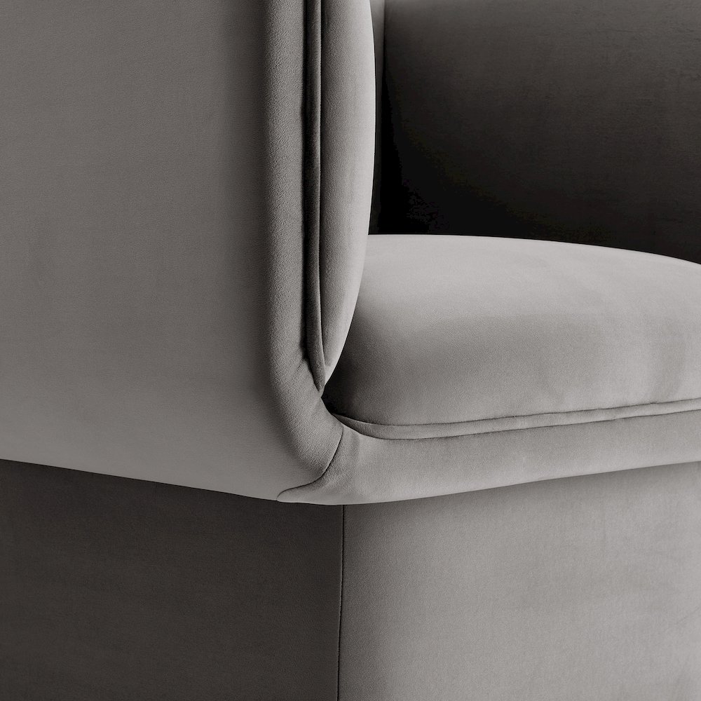 Tate Performance Velvet Accent Chair. Picture 7