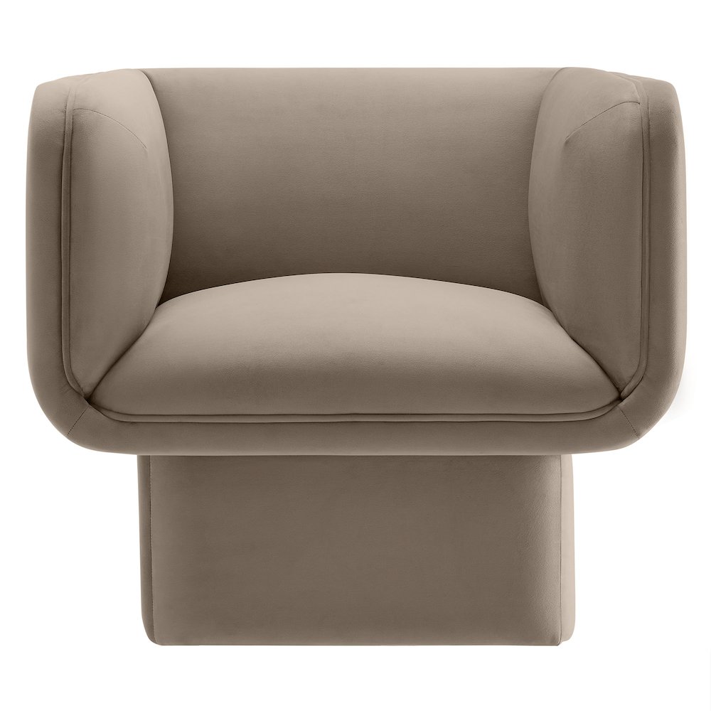 Tate Performance Velvet Accent Chair. Picture 6