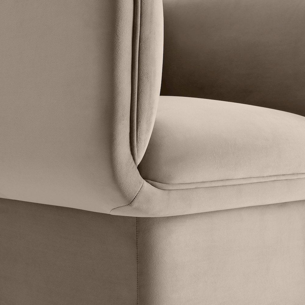 Tate Performance Velvet Accent Chair. Picture 7