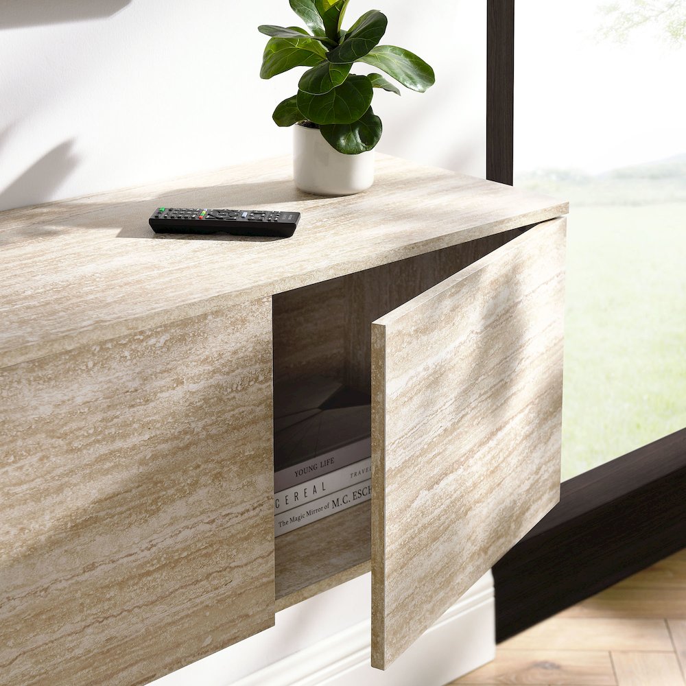 Terra 71" Wall-Mounted TV Stand. Picture 10