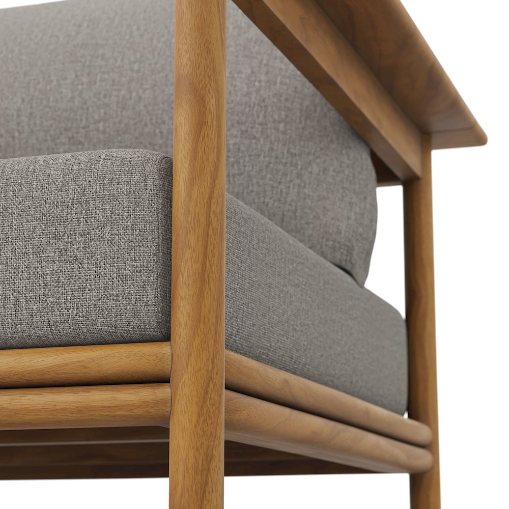 Wren Outdoor Patio Teak Wood Armchair. Picture 8