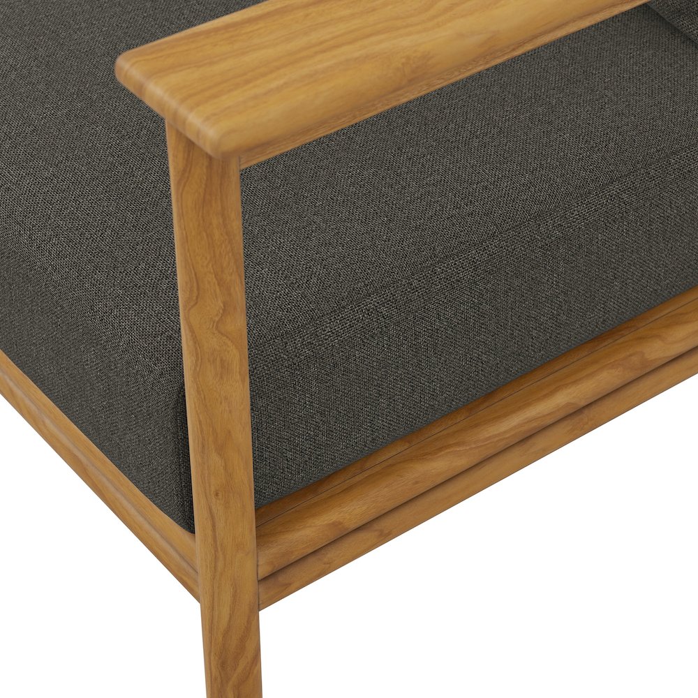 Wren Outdoor Patio Teak Wood Sofa. Picture 7