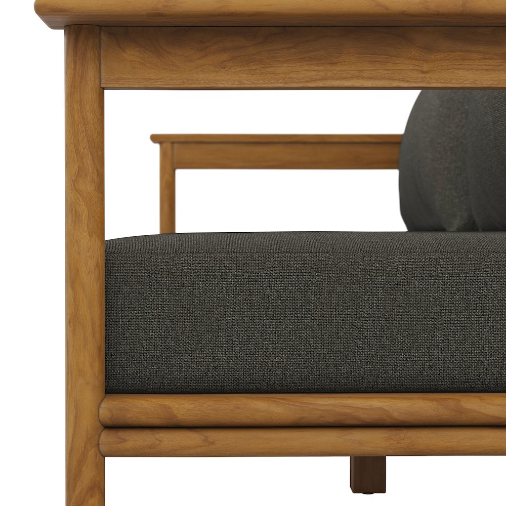 Wren Outdoor Patio Teak Wood Sofa. Picture 8