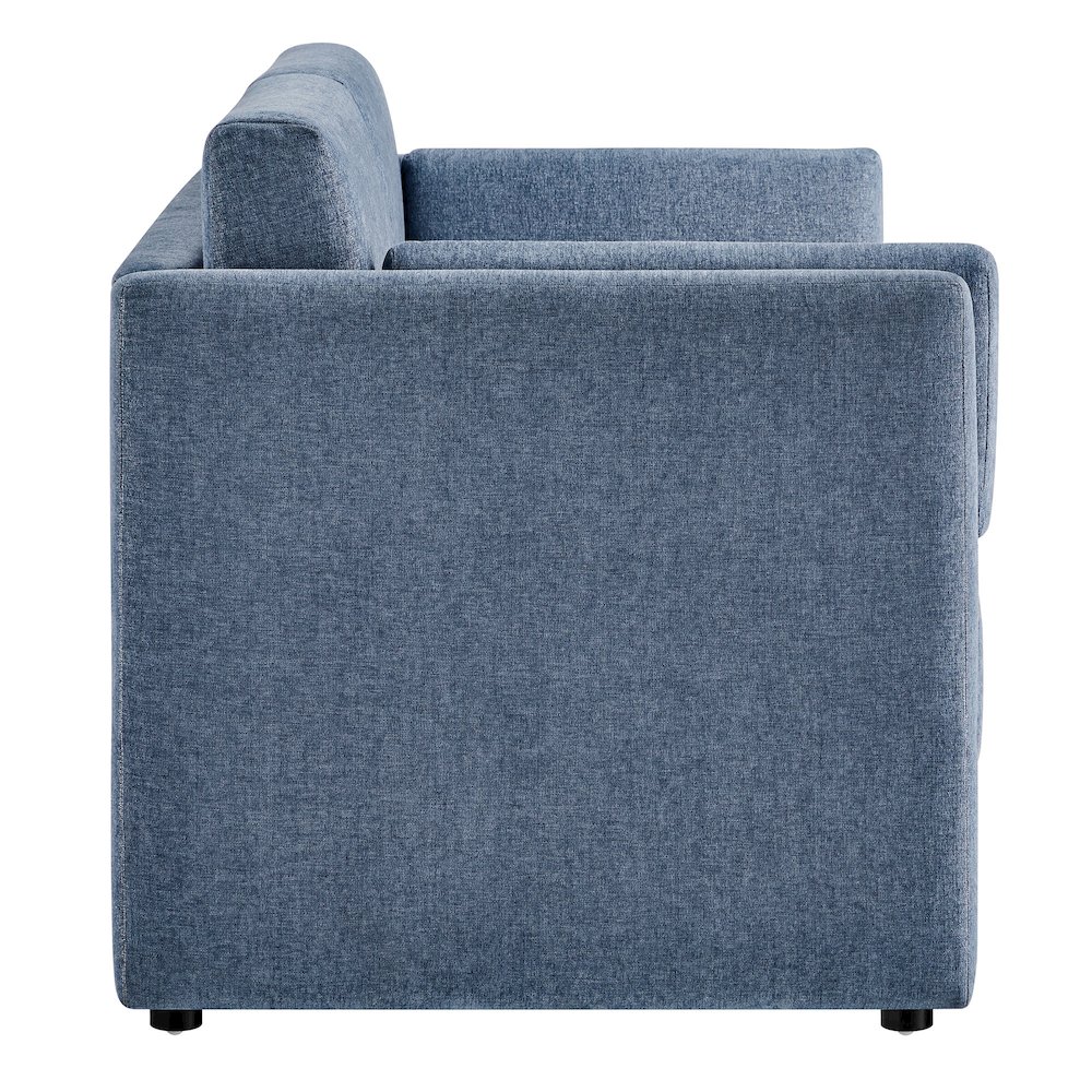 Linden Upholstered Heathered Chenille Sofa. Picture 4