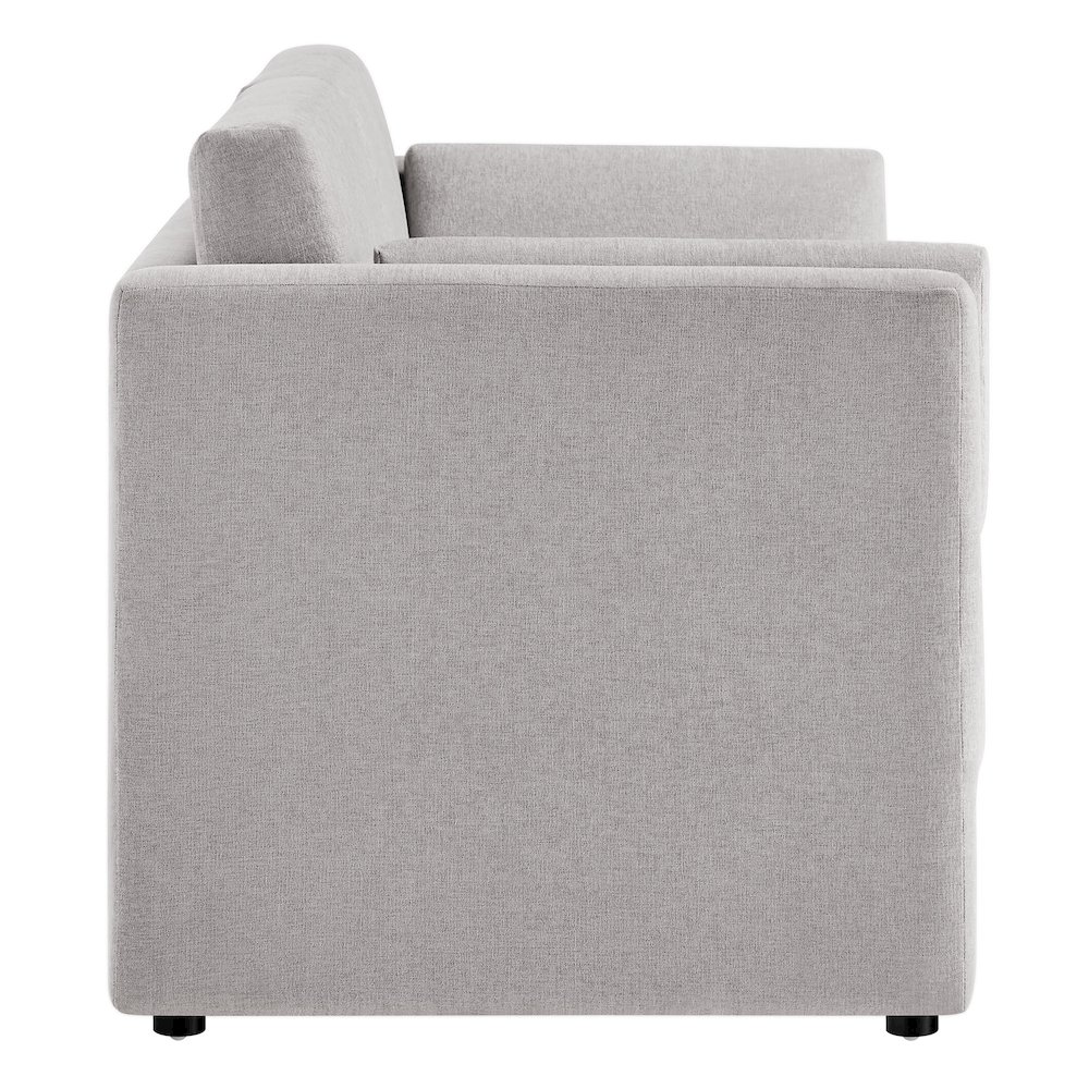 Linden Upholstered Heathered Chenille Sofa. Picture 4