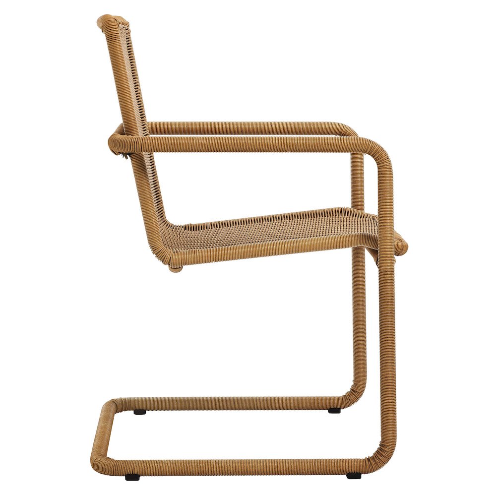 Abacus Outdoor Patio Wicker Dining Chairs Set of 2. Picture 5