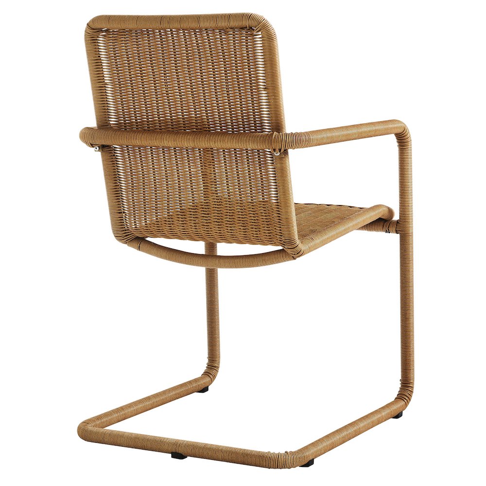 Abacus Outdoor Patio Wicker Dining Chairs Set of 2. Picture 6