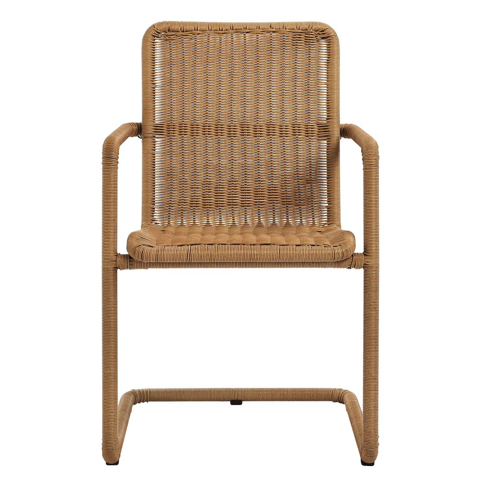 Abacus Outdoor Patio Wicker Dining Chairs Set of 2. Picture 7