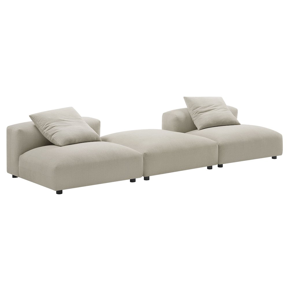 Solace 3-Piece Modular Upholstered Fabric Sectional Sofa. Picture 1