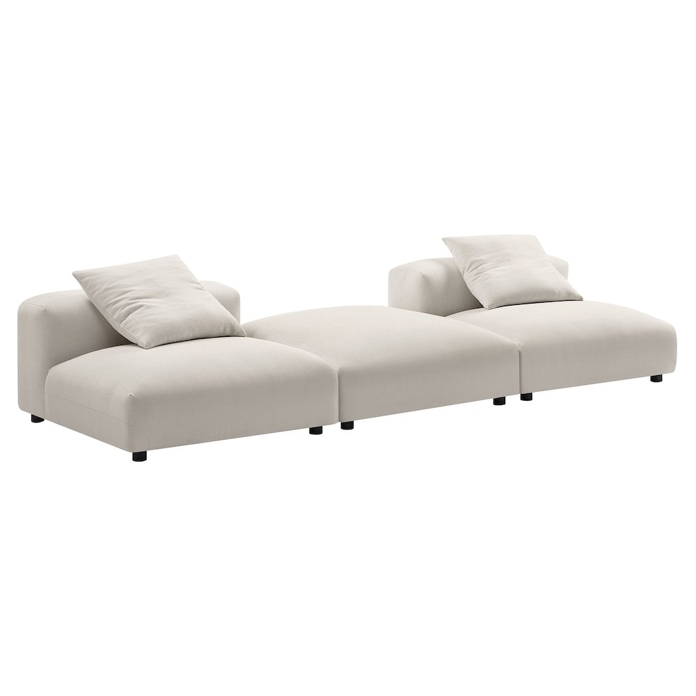 Solace 3-Piece Modular Upholstered Fabric Sectional Sofa. Picture 1