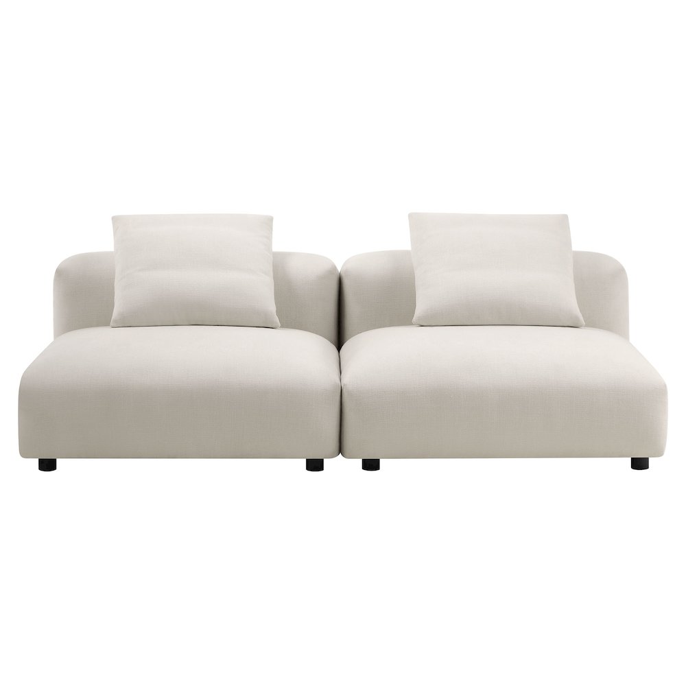 Solace 2-Piece Modular Upholstered Fabric Sofa. Picture 5