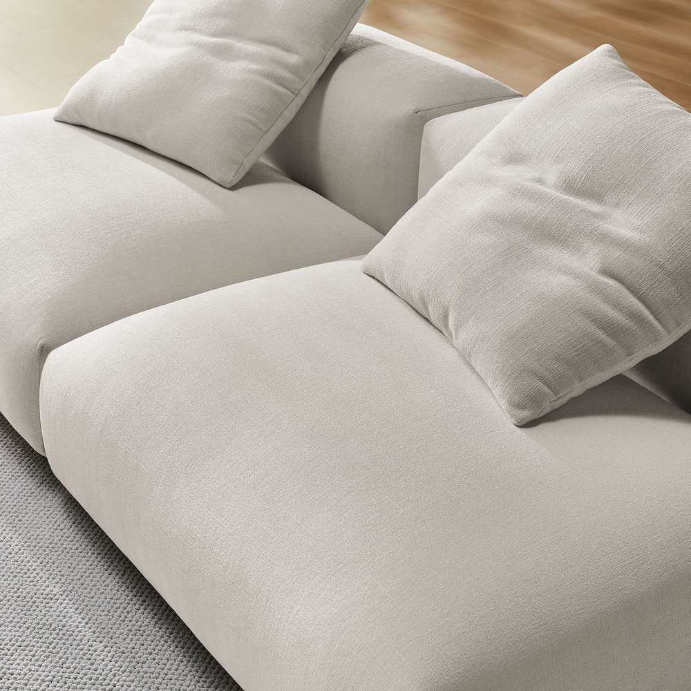 Solace 2-Piece Modular Upholstered Fabric Sofa. Picture 8