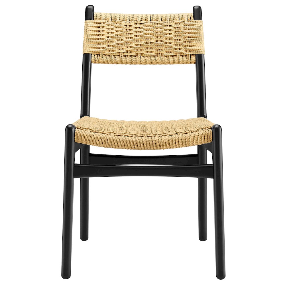 Wynn Rope and Wood Dining Side Chairs Set of 2. Picture 7