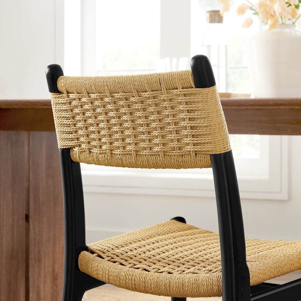 Wynn Rope and Wood Dining Side Chairs Set of 2. Picture 11