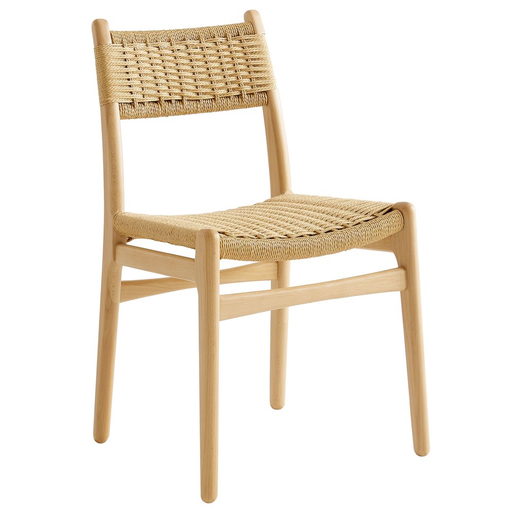 Wynn Rope and Wood Dining Side Chairs Set of 2. Picture 4