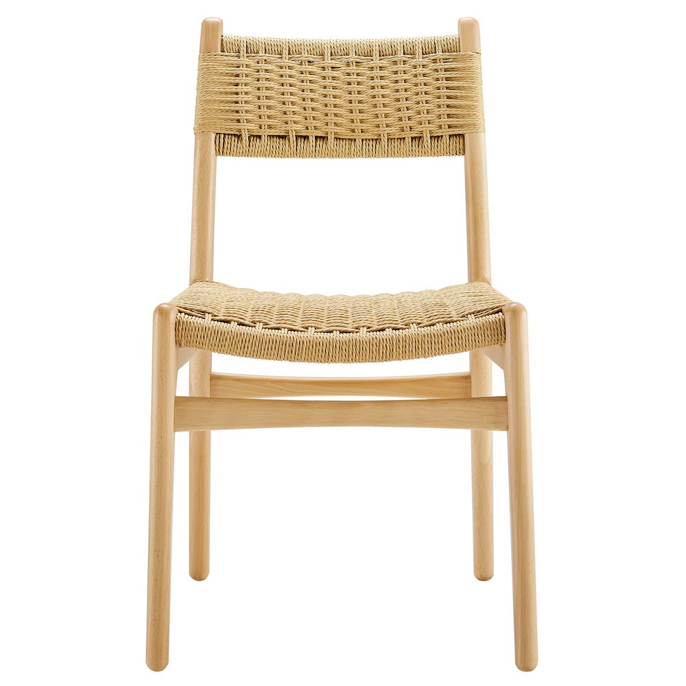 Wynn Rope and Wood Dining Side Chairs Set of 2. Picture 7