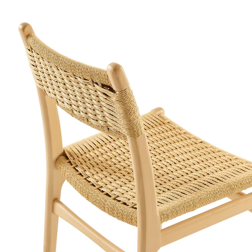 Wynn Rope and Wood Dining Side Chairs Set of 2. Picture 9