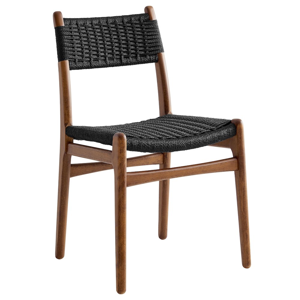 Wynn Rope and Wood Dining Side Chairs Set of 2. Picture 4