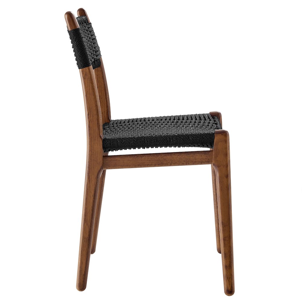 Wynn Rope and Wood Dining Side Chairs Set of 2. Picture 5