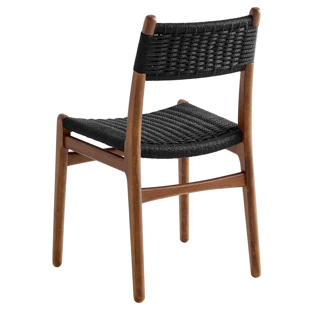 Wynn Rope and Wood Dining Side Chairs Set of 2. Picture 6