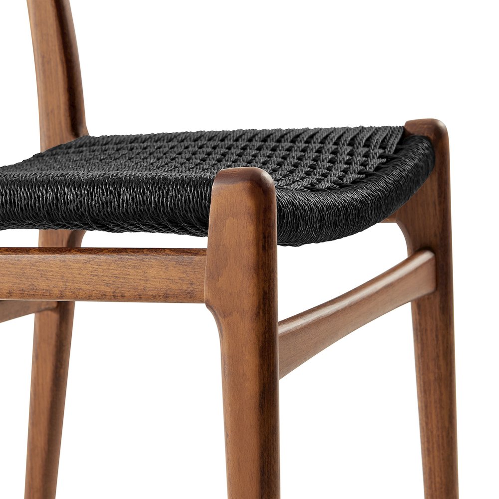 Wynn Rope and Wood Dining Side Chairs Set of 2. Picture 8