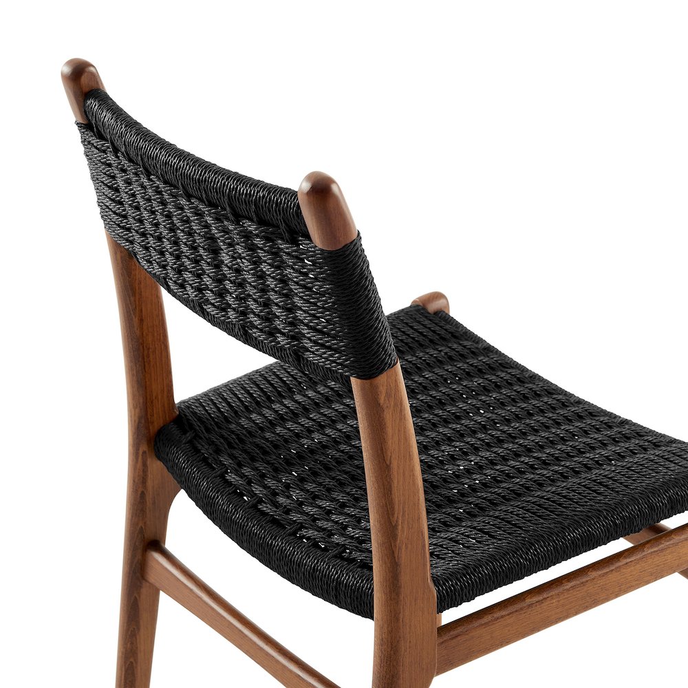 Wynn Rope and Wood Dining Side Chairs Set of 2. Picture 9
