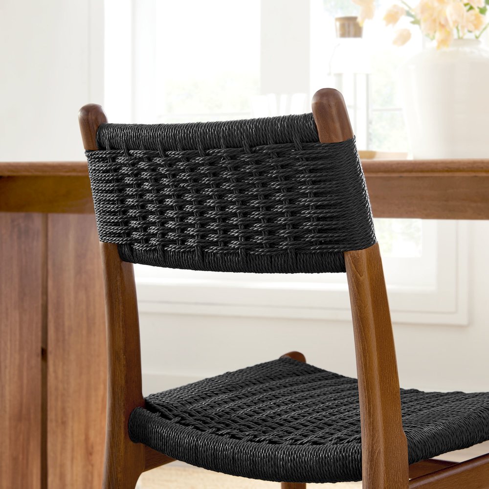 Wynn Rope and Wood Dining Side Chairs Set of 2. Picture 11