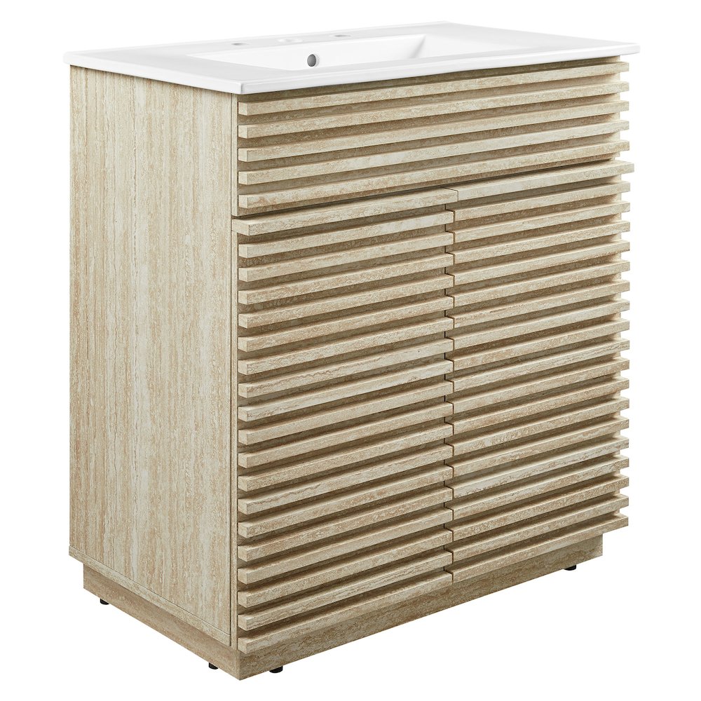 Render 30" Bathroom Vanity With Sink. Picture 1