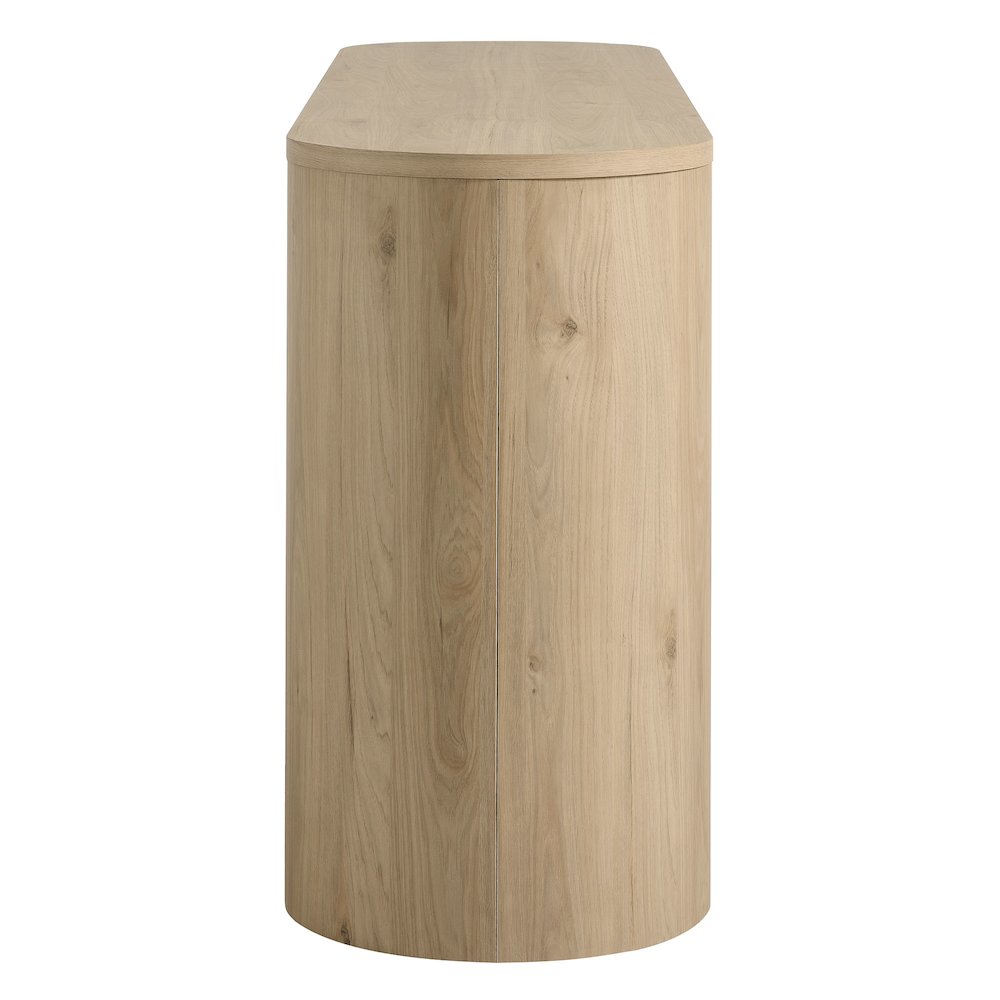Duval 71" Rounded Sideboard Storage Cabinet. Picture 4