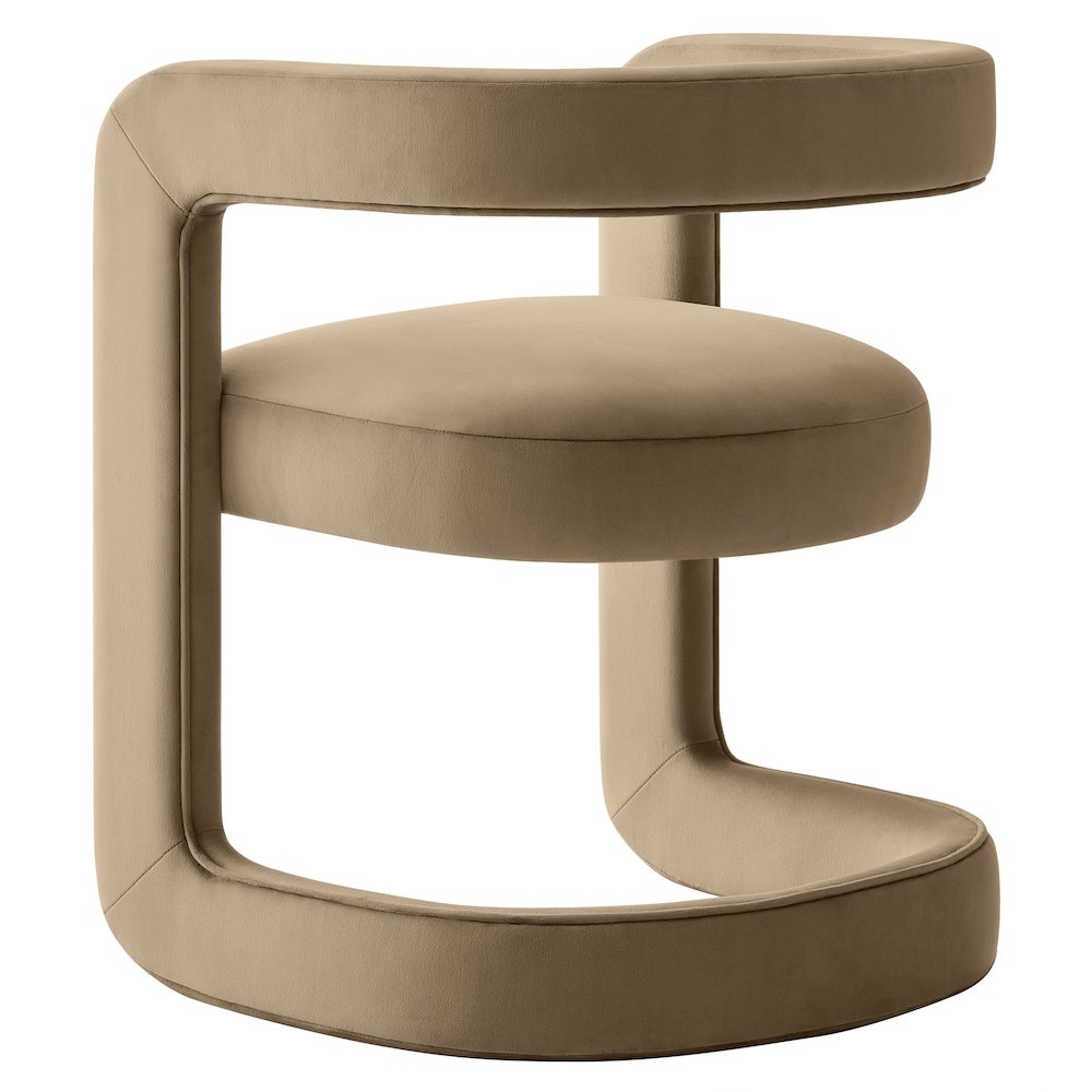 Winslow Barrel Performance Velvet Dining Chair. Picture 5