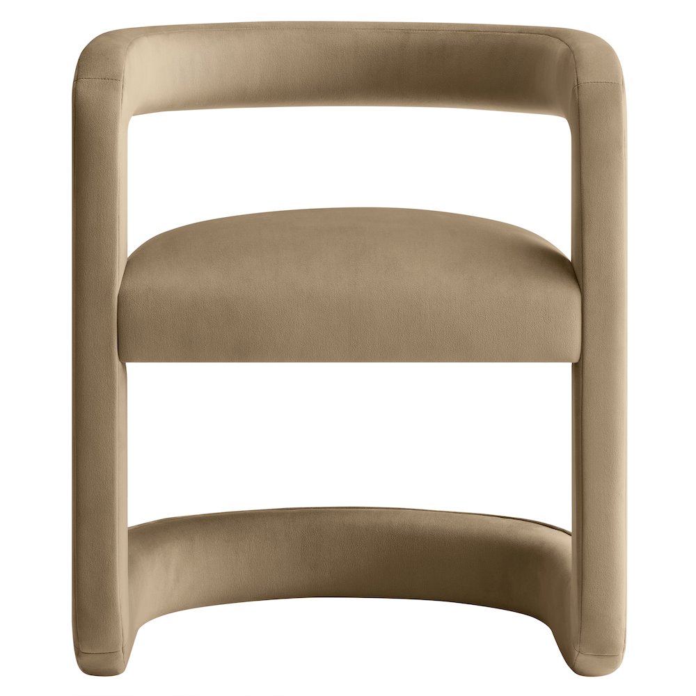 Winslow Barrel Performance Velvet Dining Chair. Picture 6
